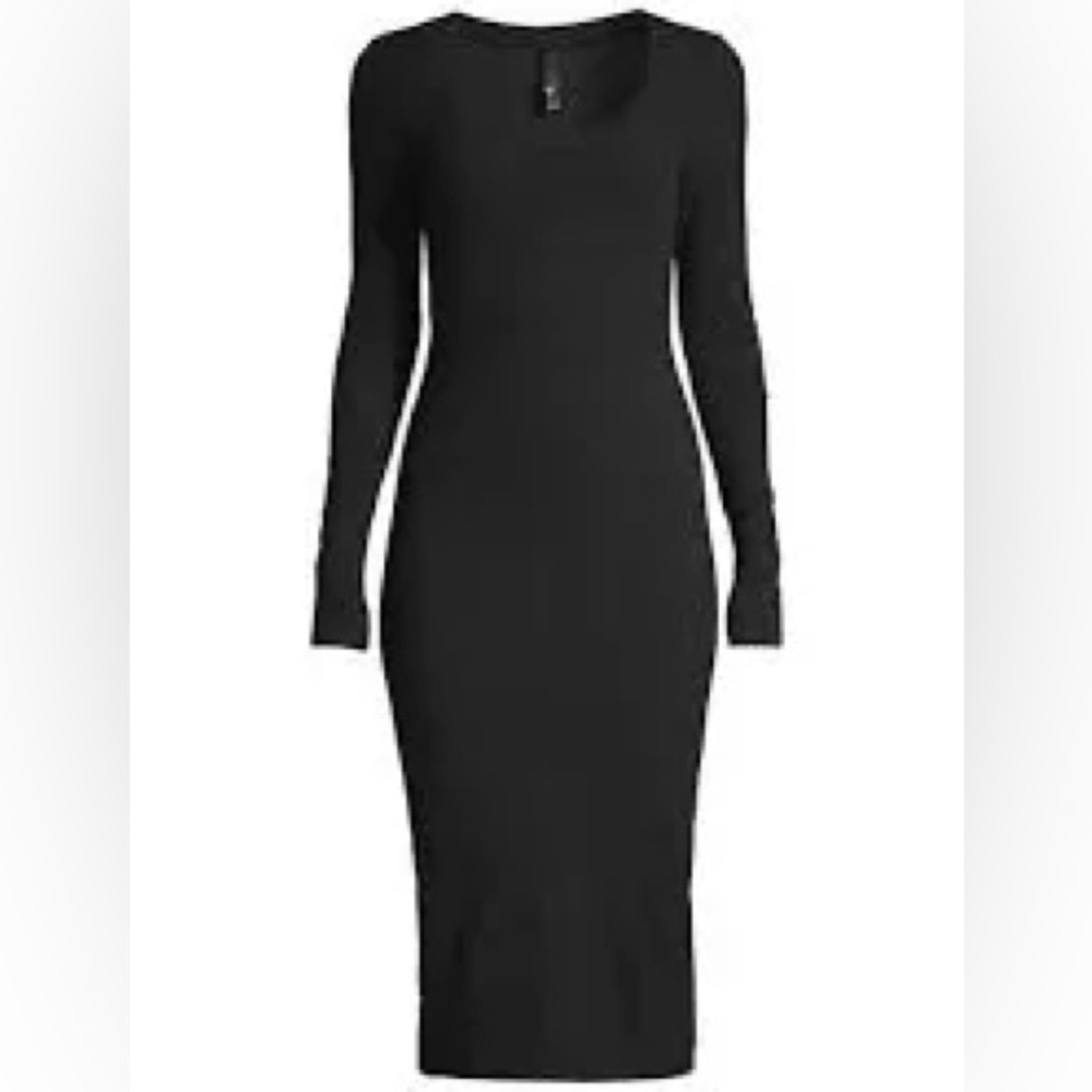 Elegant Black Long Sleeve Dress